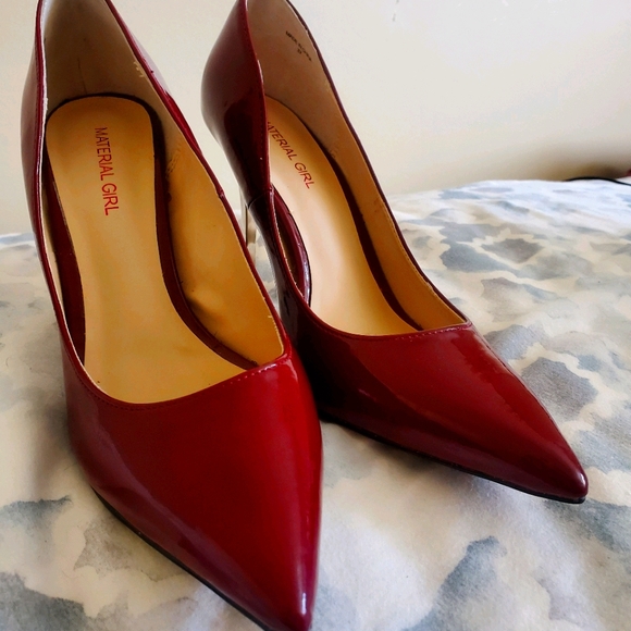 Material Girl Shoes - Cute Material Girl Size 6 Red 4 Inch Heels